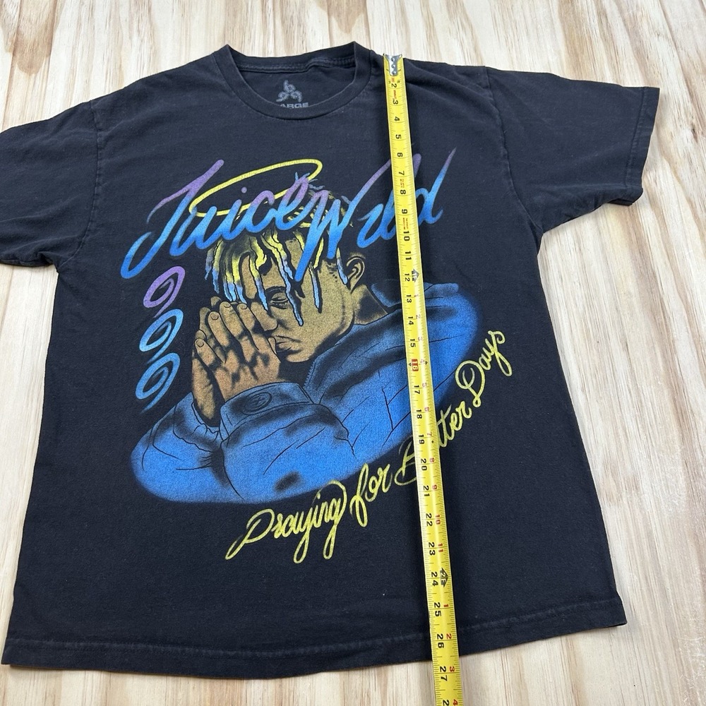 Juice WRLD Praying for Better Days 999 Black Graphic T Shirt Large - Picture 5 of 8